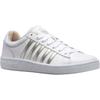 Sneaker K-SWISS "Court Winston W", Gr. 38, silber (weiß, silbergoldfarben), Leder, sportlich, Schuhe