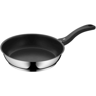 Bratpfanne WMF "Devil Edelstahlpfanne Induktion", schwarz (edelstahlfarben, schwarz), Ø:24cm, Pfannen, PTFE beschichtet, für alle Herdarten geeignet, Kunststoffgriff Image