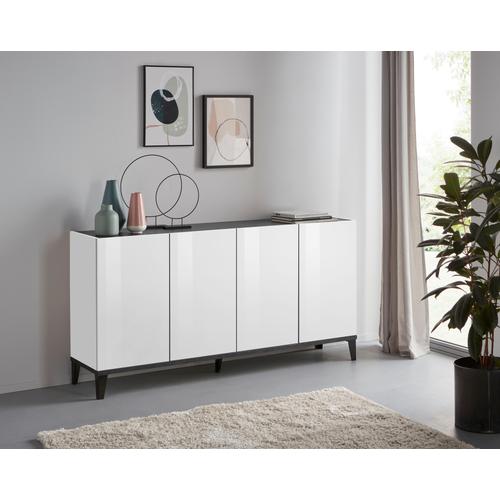 „Sideboard INOSIGN „“sunrise““ Sideboards Gr. B/H/T: 160 cm x 82 cm x 40 cm, weiß (weißhg, schiefer) Sideboards Breite 160 cm“