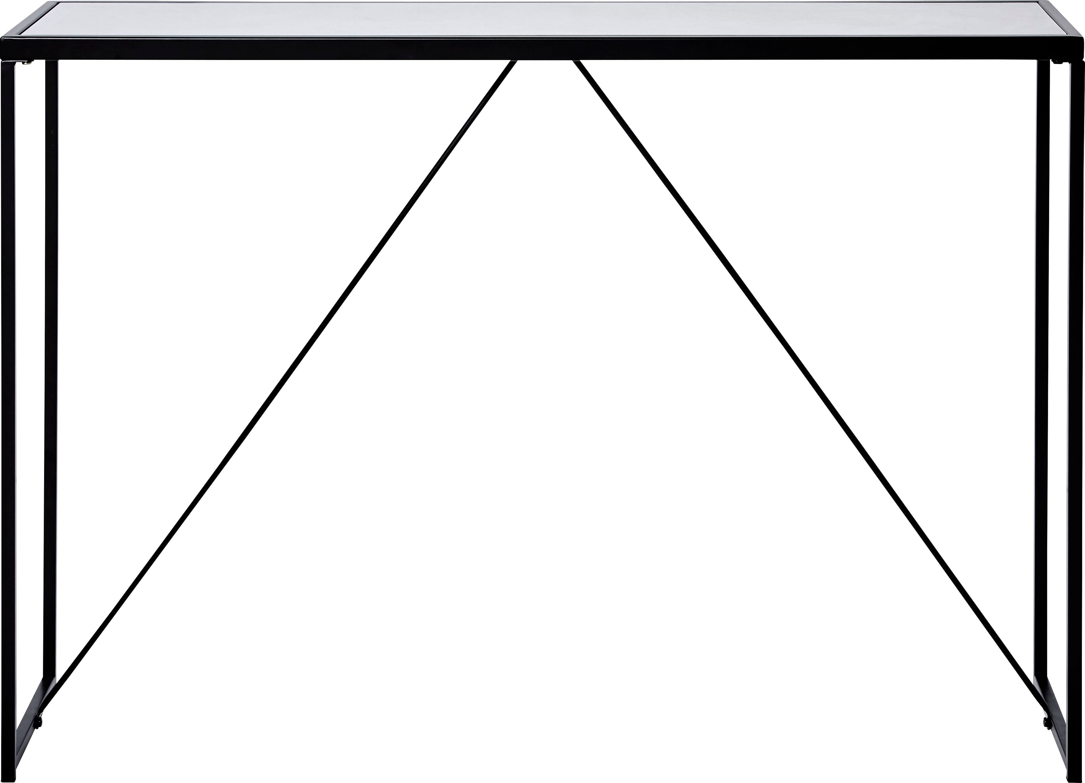 Konsolentisch JAHNKE "GLAM CONSOLE", schwarz-weiß (schwarz, marmor weiß, schwarz, marmoroptik), B:111,3cm H:76cm T:30cm, Tische, Breite ca. 111 cm, Beistelltisch