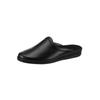 Pantoffel ROHDE, Herren, Gr. 42, schwarz, Glattleder, Schuhe