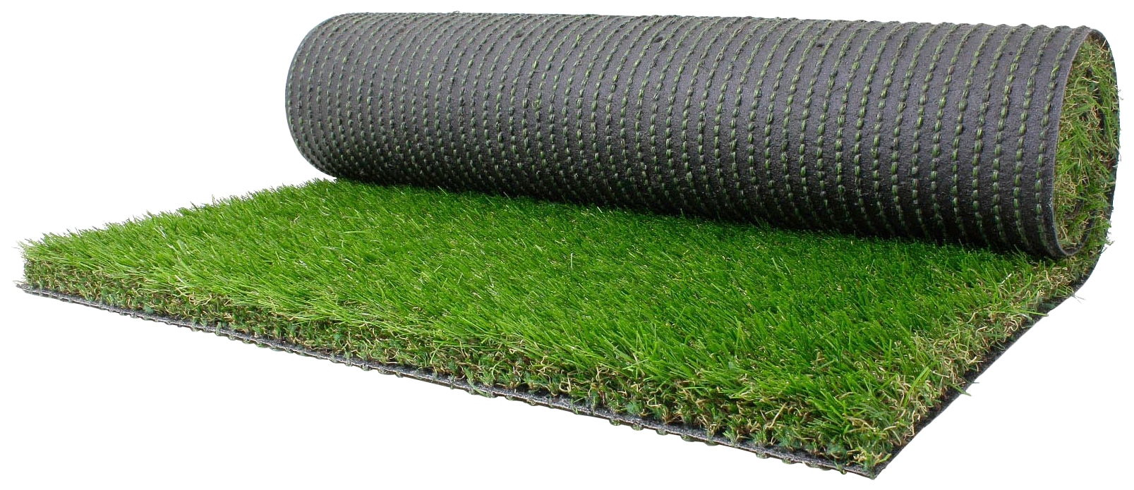 Kunstrasen "FORESTLAND, Made in Spain", grün, B:400cm H:37mm L:300cm, Polyethylen (PE), Polypropylen, PRIMAFLOR-IDEEN IN TEXTIL, Teppiche, natürliche Optik, mit Drainagefunktion, ideal für Balkon & Terrasse Image