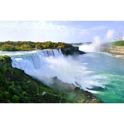 Fototapete PAPERMOON "Nagara Falls", bunt (mehrfarbig), B:3,5m L:2,6m, Vlies, Tapeten Image