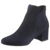 Stiefelette TAMARIS, Damen, Gr. 38, blau (dunkelblau), Textil, elegant, Schuhe, Blockabsatz, Ankleboots, Abendschuh in veganer Verarbeitung