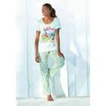 Pyjama PEANUTS Gr. 40/42, grün (mint) Damen Homewear-Sets Pyjama Schlafanzug Pyjamas