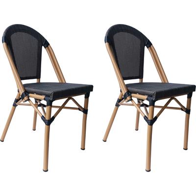 Stapelstuhl SIT, braun (braun, natur), B:54cm H:88cm T:46cm, Kunststoff, Aluminium, Stühle Image