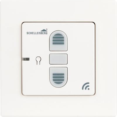 Rollladen-Funksteuerung SCHELLENBERG "Unterputz, Smart Home Funk-Rollladenschalter", weiß, B:8cm H:8cm, Kunststoff, Funksteuerungsmodule, zur Funk-Nachrüstung für mechanische Antriebe, weiß Image