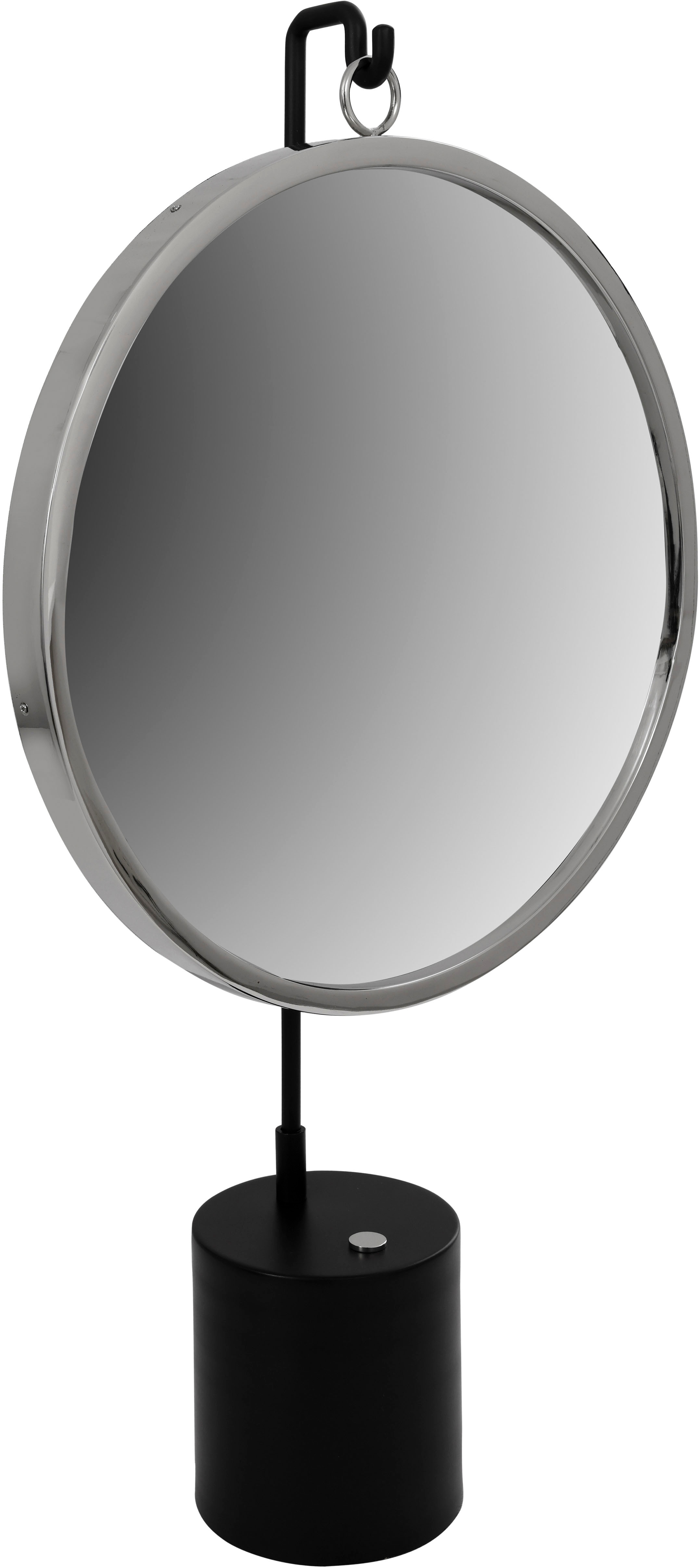 Dekospiegel KAYOOM "Tischspiegel Eleganca 325", silber (schwarz, silberfarben), B:41cm H:75cm T:14cm Ø:0cm, Spiegel, Standspiegel