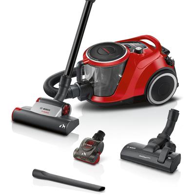BOSCH Bodenstaubsauger "Serie 6 ProAnimal BGC41PET, ideal für Tierhaare, Hygiene-Filter", rot (tornadorot, schwarz), B:32,4cm H:26,7cm T:47,7cm, Staubsauger, 10 Jahre Motorgarantie, für Parkett/Teppich/Fliesen, Turbo-Düse, rot Image