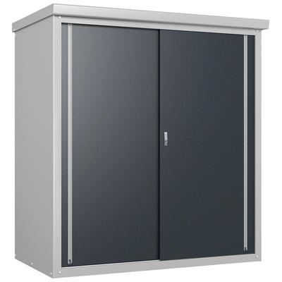 Garten-Geräteschrank TRIMETALS "Guardian", grau (anthrazit), Stahl, Gerätehäuser