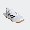 Handballschuh ADIDAS PERFORMANCE "LIGRA 7 INDOOR", Gr. 42,5, schwarz-weiß (cloud weiß, core schwarz, cloud weiß), Synthetik, Textil, sportlich, Schuhe