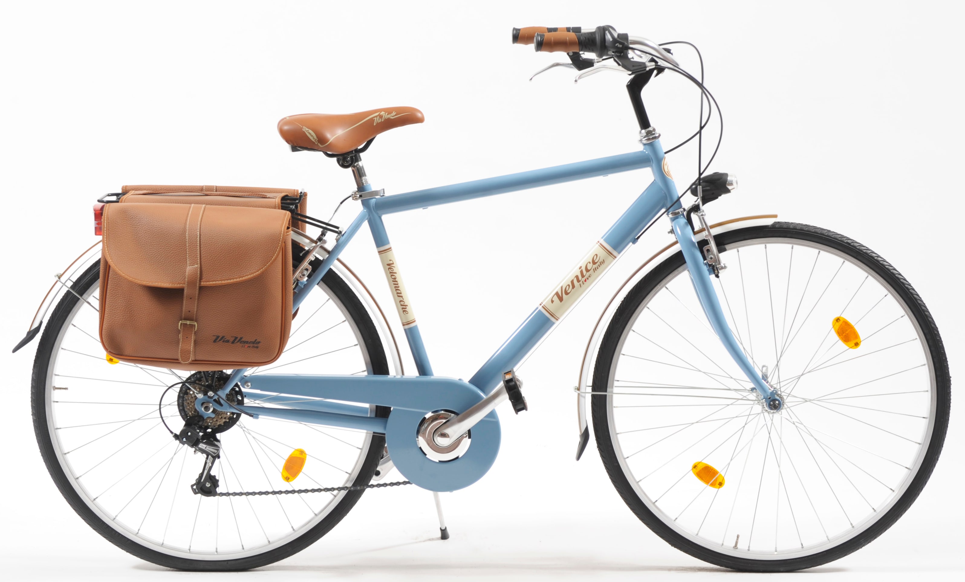 Cityrad "Citybike 605 Man" Gr. 50, blau (blau, blau), VENICE - I LOVE ITALY, Fahrräder, 50cm, 28 Zoll (71,12cm), für Herren, Kettenschaltung Image