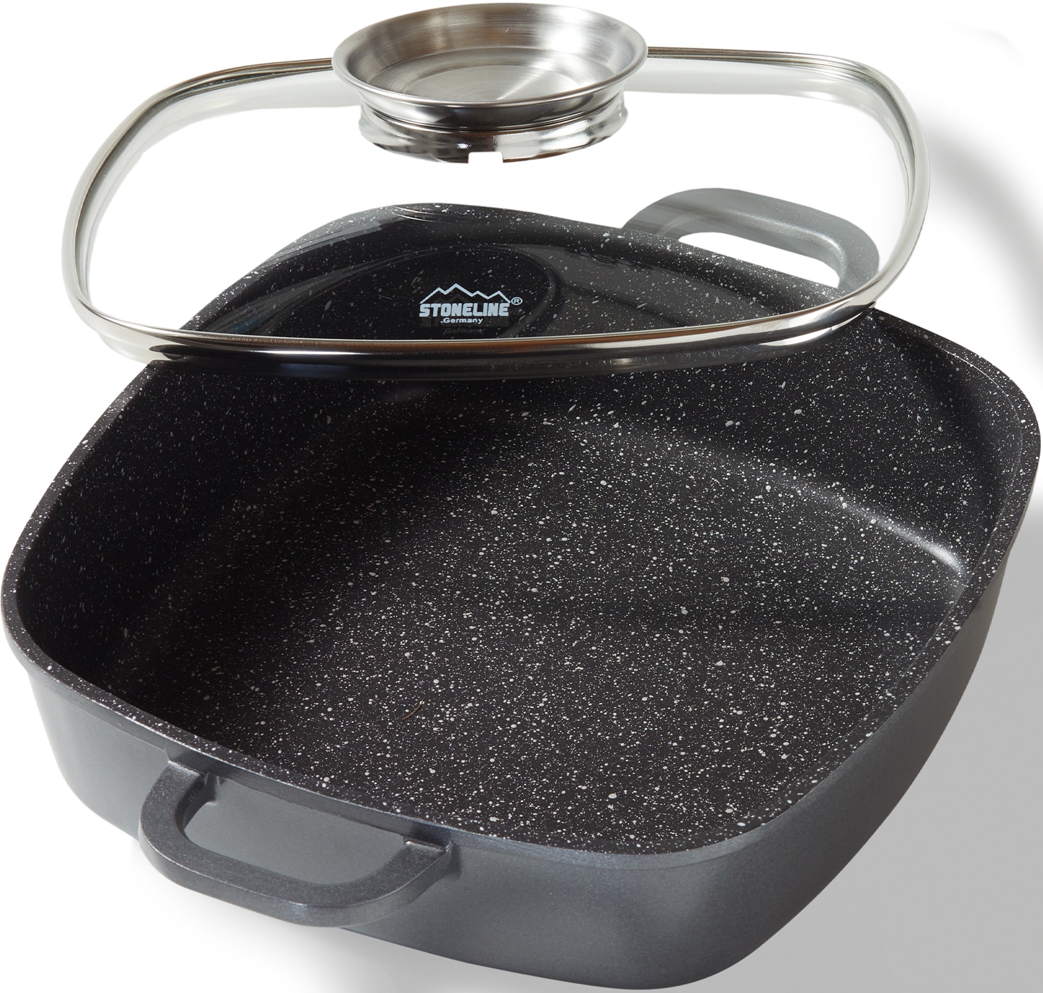 Servierpfanne STONELINE, grau, B:24cm H:6,7cm L:24cm Ø:24cm, Pfannen, Induktion Image