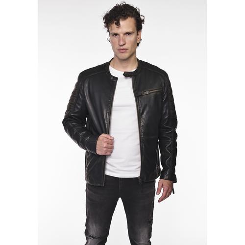 „Lederjacke MUSTANG „“31020248″“ Gr. 3XL, braun (vintage brown) Herren Jacken Übergangsjacken“