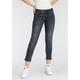 7/8-Jeans HERRLICHER "GINA CROPPED POWERSTRETCH" Gr. 28, N-Gr, blau (used 034) Damen Jeans Röhrenjeans