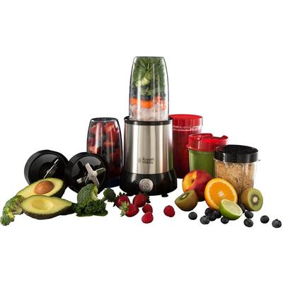 RUSSELL HOBBS Smoothie-Maker "Nutri Boost 23180-56", schwarz (edelstahlfarben, schwarz), H:35cm, Zerkleinerer, Multifunktionsmixer Image