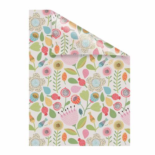 "Fensterfolie LICHTBLICK ORIGINAL ""Blumen"" Fensterfolien Gr. B/L: 50 cm x 100 cm, bunt Deko Fensterfolie"