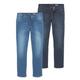 Stretch-Jeans ARIZONA "Willis" Gr. 28, U-Gr, blau (blue used und blue black used) Herren Jeans Stretch