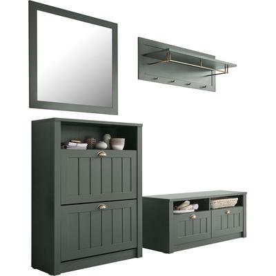 Garderobenschrank HOME AFFAIRE "ASCOT", grün, B:109cm H:40cm T:20cm, Schränke Image