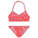 Bustier-Bikini SUNSEEKER "Ditsy Kids" Gr. 170/176, N-Gr, orange Kinder Bikini-Sets Bikinis