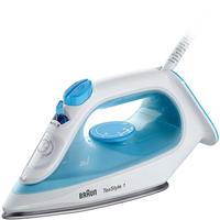 BRAUN Dampfbügeleisen TexStyle 1 SI 1050 BL, blau, B:12cm H:14cm T:28cm, Bügeleisen, mit SuperCeramic Bügelsohle, 2000 Watt, Blau