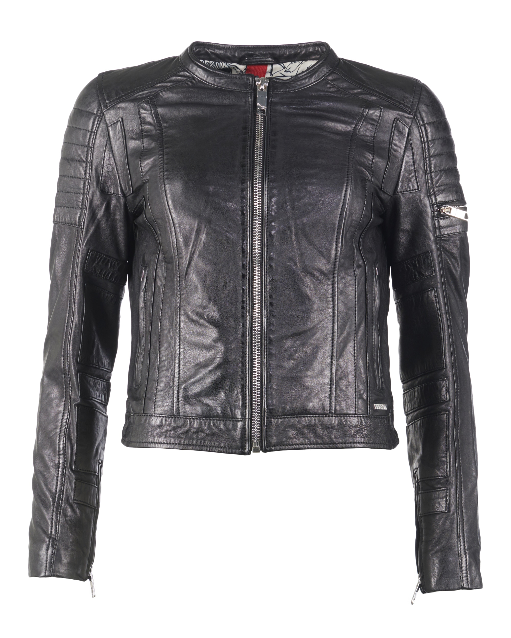 Lederjacke MAZE "Nebraska", Damen, Gr. XL, schwarz, Obermaterial: 100% Lammleder. Futter: 100% Polyester, Jacken Image