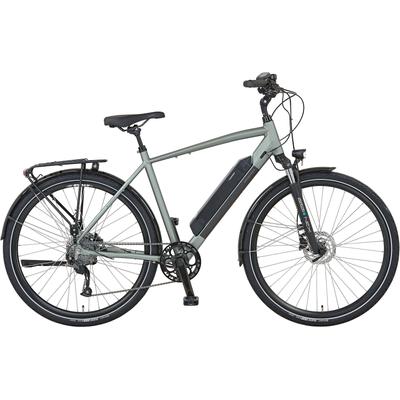 E-Bike PROPHETE "ENTDECKER 22.EST.05" E-Bikes Gr. 54 cm, 28 Zoll (71,12 cm), grau (grün, grau, metallic) E-Bikes Bestseller