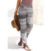Strandhose BUFFALO, Damen, Gr. 38, N-Gr, bunt (bedruckt), Jersey, Obermaterial: 100% Viskose, bedruckt, animal-print, casual, figurumspielend bodenlang, Hosen, mit Alloverdruck und Taschen, Jerseyhose, Relaxhose