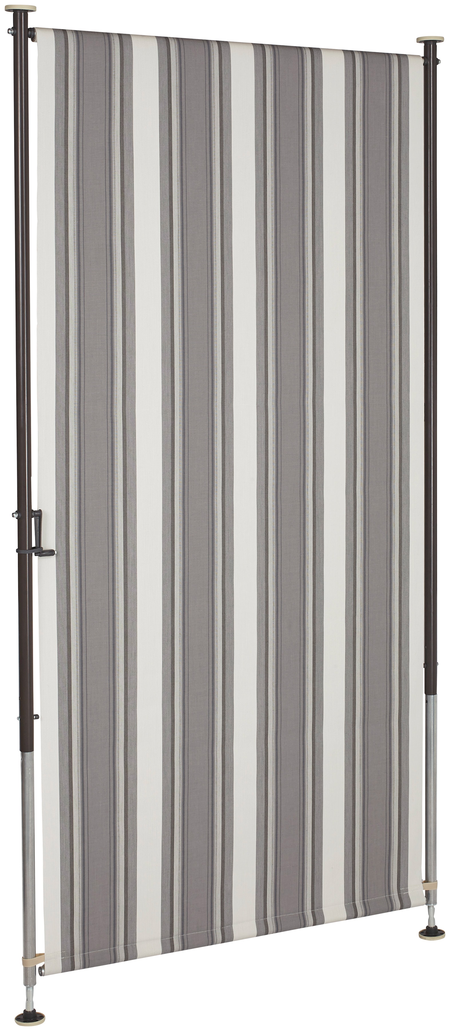 Klemm-Senkrechtmarkise, grau (anthrazit, grau), B:120cm H:225cm, Polyacryl, ANGERER FREIZEITMÖBEL, Markisen, anthrazit/grau, BxH: 120x225 cm