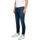 Slim-fit-Jeans REPLAY "ANBASS HYPERFLEX BIO" Gr. 33, Länge 32, blau (darkblue, washed) Herren Jeans Slim Fit