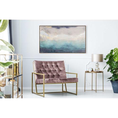 „Leinwandbild REINDERS „“Abstrakt Blau – Leinwandbild““ Bilder Gr. B/H/T: 118 cm x 70 cm x 3 cm, blau Leinwandbilder“