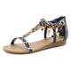 Sandale LASCANA Gr. 38, blau Damen Schuhe Sandalette Schaftsandale Sommerschuh Schaftsandaletten Sandaletten