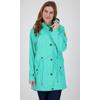 Regenjacke DEPROC ACTIVE "Friesennerz ankerglutliebe WOMEN", Damen, Gr. 50 (XL), blau, Obermaterial: 100% Polyurethan; Futter: 100% Polyester, casual, figurumspielend, Langarm gerader Abschluss mit Druckknopf, Jacken, auch in Großen Größen erhältlich