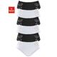 Hüftslip PETITE FLEUR Gr. 56/58, 6 St., schwarz-weiß (schwarz, weiß) Damen Unterhosen Taillenslips