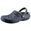 Hausschuh CROCS "Classic Lined Clog", Herren, Gr. 37, blau (navy, grau), Croslite, casual, Schuhe, Gartenclog, Schlappen, Clog, mit kuscheligem Fellimitat