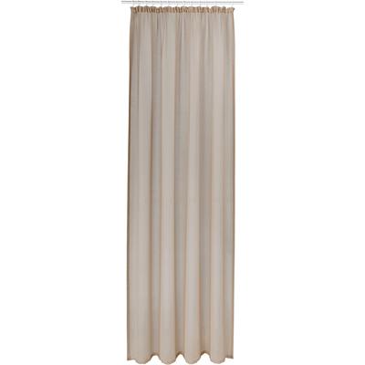 Gardine MY HOME "TENDER" Gr. 6, beige (sand), B:135cm H:295cm, Polyester, Gardinen, Leinen Optik mit Struktur, monochrom, Bestseller Image