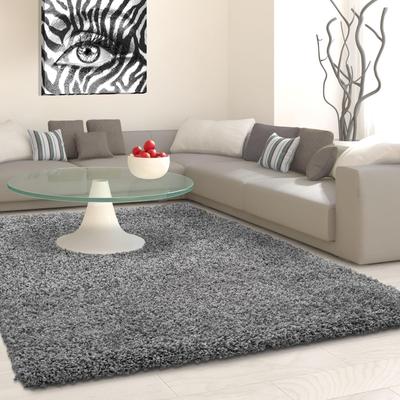 Hochflor-Teppich AYYILDIZ TEPPICHE "Life Shaggy 1500" Gr. 8, grau, B:300cm H:30mm L:400cm, Kunstfaser, Teppiche, Langflo