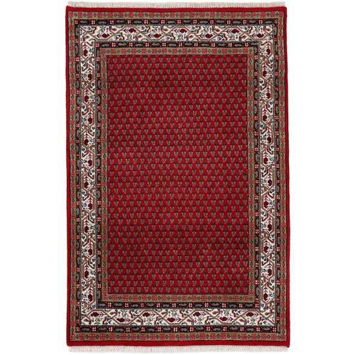 "Orientteppich WOVEN ARTS ""Orientteppich Mir"" Teppiche Gr. B/L: 90 cm x 160 cm, 15 mm, 1 St., rot Orientalische Muster"