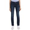 Gerade Jeans TOM TAILOR "Alexa Straight", Damen, Gr. 28, Länge 32, blau (schwarz stone washed), Denim/Jeans, Obermaterial: 69% Baumwolle, 20% Polyester, 9% Viskose, 2% Elasthan, unifarben, casual, bequem lang, Jeans, mit Kontrastnähten