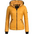 Steppjacke NAVAHOO "Kimuk" Gr. S, gelb Damen Jacken Kurze