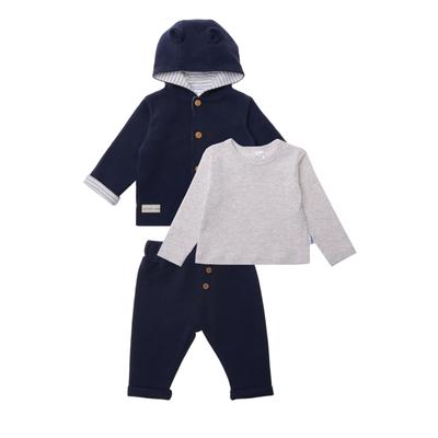 Erstausstattungspaket LILIPUT, Baby, Gr. 56, blau (blau, grau), 100% Baumwolle, casual, KOB Set-Artikel, mit niedlichen Details Image