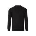 Sweatshirt TRIGEMA "TRIGEMA Sweatshirt mit angerauter Innenseite", Damen, Gr. M, schwarz, 70% Baumwolle, 30% Polyester, Basic, Sweatshirts