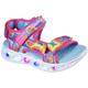 Sandale SKECHERS KIDS "HEART LIGHTS SANDAL" Gr. 32, bunt (pink, multi) Kinder Schuhe