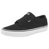 Sneaker VANS "Atwood", Gr. 46, schwarz-weiß (schwarz, weiß), Textil, sportlich, Schuhe Skaterschuh Canvassneaker Sneaker low, aus textilem Canvas-Material