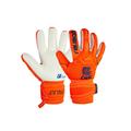 Torwarthandschuhe REUSCH "Attrakt Freegel Silver Jr" Gr. 7, orange (orange, blau) Kinder Handschuhe Fussballhandschuhe