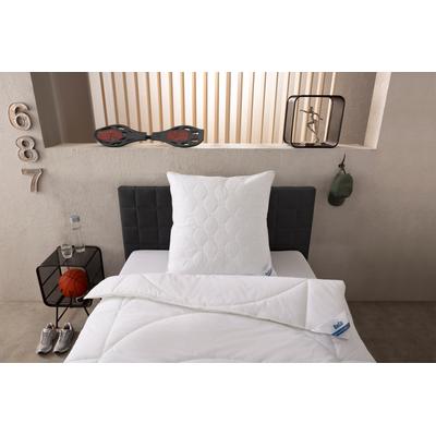Microfaserbettdecke BECO "Medibett, Bettdecken für Sommer und Winter, zwei Bezugsvarianten", weiß, B:135cm L:200cm, Bezug: 100% Baumwolle. Füllung: 100% Polyester, Bettdecken, Bettdecke 135x200 cm, allergiker geeignet (Hausstauballergiker) Image