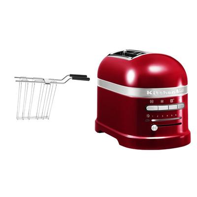 KITCHENAID Toaster "Artisan 5KMT2204ECA LIEBESAPFEL-ROT", rot (liebesapfel, rot), B:18cm H:22,5cm T:33cm, Toaster, mit Sandwichzange Image