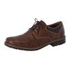 Schnürschuh RIEKER, Herren, Gr. 40, braun (wood, toffee), Lederimitat, elegant, Schuhe, mit gepolsterter Innensohle, Freizeitschuh, Halbschuh, Schnürschuh