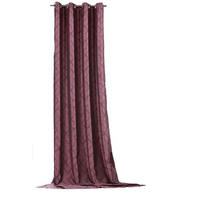 Vorhang WECKBRODT "Jasper" Gr. 1, rot (weinrot), B:140cm H:245cm, Jacquard, Polyester, Gardinen, Jacquard, Ösen, toller 3D-Effekt, blickdicht, Gardine, Store Image