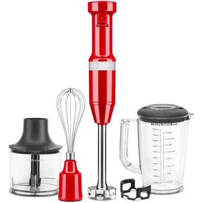 KITCHENAID Stabmixer "5KHBV83EER EMPIRE ROT", rot (empire rot), B:9,05cm H:41,4cm T:6,35cm, Mixer